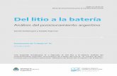 Del litio a la batería - argentina.gob.ar