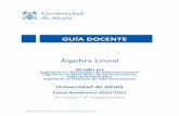 GUÍA DOCENTE ÁlgebraLineal - UAH