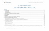 2º BACHILLERATO PROGRAMACIÓN DIDÁCTICA