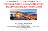 CONTROL CONCURRENTE Y FISCALIZACIÓN ADUANERA EN EL ...