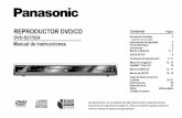 REPRODUCTOR DVD/CD - Panasonic