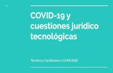 COVID-19 y cuestiones jurídico tecnológicas Términos y ...