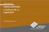 Gobernabilidad y Cultura de la Legalidad - Puebla