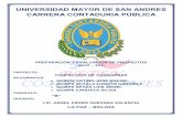 UNIVERSIDAD MAYOR DE SAN ANDRES CARRERA CONTADURIA …
