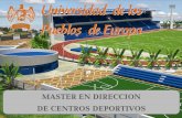 Master Direccion Centros Deportivos