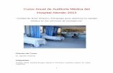 Curso Anual de Auditoría Médica del Hospital Alemán 2013