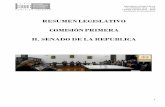 RESUMEN LEGISLATIVO COMISIÓN PRIMERA H. SENADO DE LA …