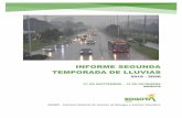 INFORME SEGUNDA TEMPORADA DE LLUVIAS