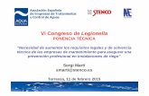 VI Congreso de Legionella - cresca.upc.edu