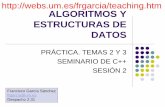 teaching.htm ALGORITMOS Y ESTRUCTURAS DE DATOS