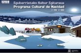 Eguberrietako Kultur Egitaraua Programa Cultural de Navidad