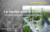 La ciudad ante la crisis