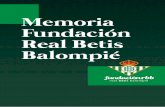 Memoria Fundación Real Betis Balompié
