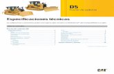 D5 Tractor de cadenas Especificaciones técnicas, ASXQ2553-02