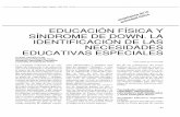 EDUCACION FISICA SINDROME DE , DOWN. IDENTIFICACION DE …