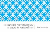 FORMACIÓN DE PROFESIONALES PARA LA EDUCACIÓN. …