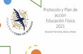 Protocolo y Plan de acción Educación Física 2021