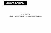 AE-200A MANUAL DE INSTRUCCIONES (ESPANOL)