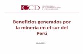 Beneficios generados por la minería en el sur del Perú