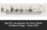 Davidson College – Otoño 2020 Spa102 y las galerías Van ...