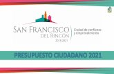 PRESUPUESTO CIUDADANO 2021 - San Francisco del Rincón