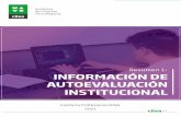 Información de Autoevaluación Institucional