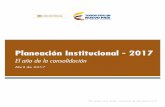 Planeación Institucional - 2017