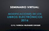 MODIFICACIONES DE LOS LIBROS ELECTRÓNICOS 2016