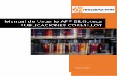 Manual de Usuario APP Biblioteca PUBLICACIONES CORMILLOT