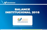 BALANCE INSTITUCIONAL 2016