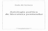 Guia de lectura: Antologia poetica de literatura peninsular