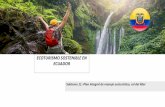 ECOTURISMO SOSTENIBLE EN ECUADOR