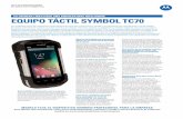Equipo táctil Symbol TC70