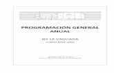PROGRAMACIÓN GENERAL ANUAL - IES La Vaguada