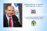 RENDICION DE CUENTAS GESTION 2011-2012