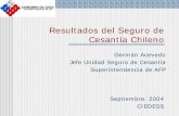 Resultados del Seguro de Cesantía Chileno