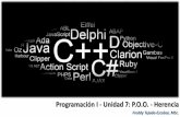 Programación I - Unidad 7: P.O.O. - Herencia