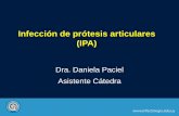 Infección de prótesis articulares (IPA)