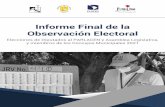 Informe Final de la Observación Electoral