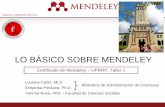 Certificado de Mendeley UPRRP, Taller 1 - Centro para la ...