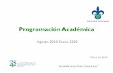 Programación Académica - Universidad Veracruzana