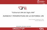 “Editorial UN del Siglo XXI” AVANCES Y PERSPECTIVAS DE LA ...