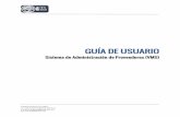GUÍA DE USUARIO - Sistema de Administración de ...