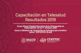 Capacitación en Telesalud Resultados 2019