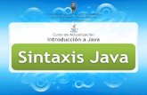 Sintaxis Java