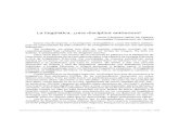 La Ling¼istica francesa: gramtica, historia, epistemolog­a Tomo I